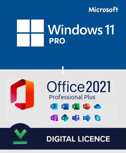 Windows 11 Pro + Microsoft Office 2021 Professional Bundle 1PC KeykongShop.com Windows 11 Pro + Microsoft Office 2021 Professional Bundle 1PC KeykongShop.com - Image 1